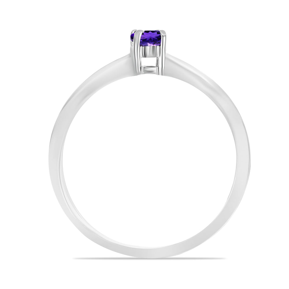 Conjunto de Plata con Amatista de Marruecos ( Pendientes +Anillo +Colgante ) 7 