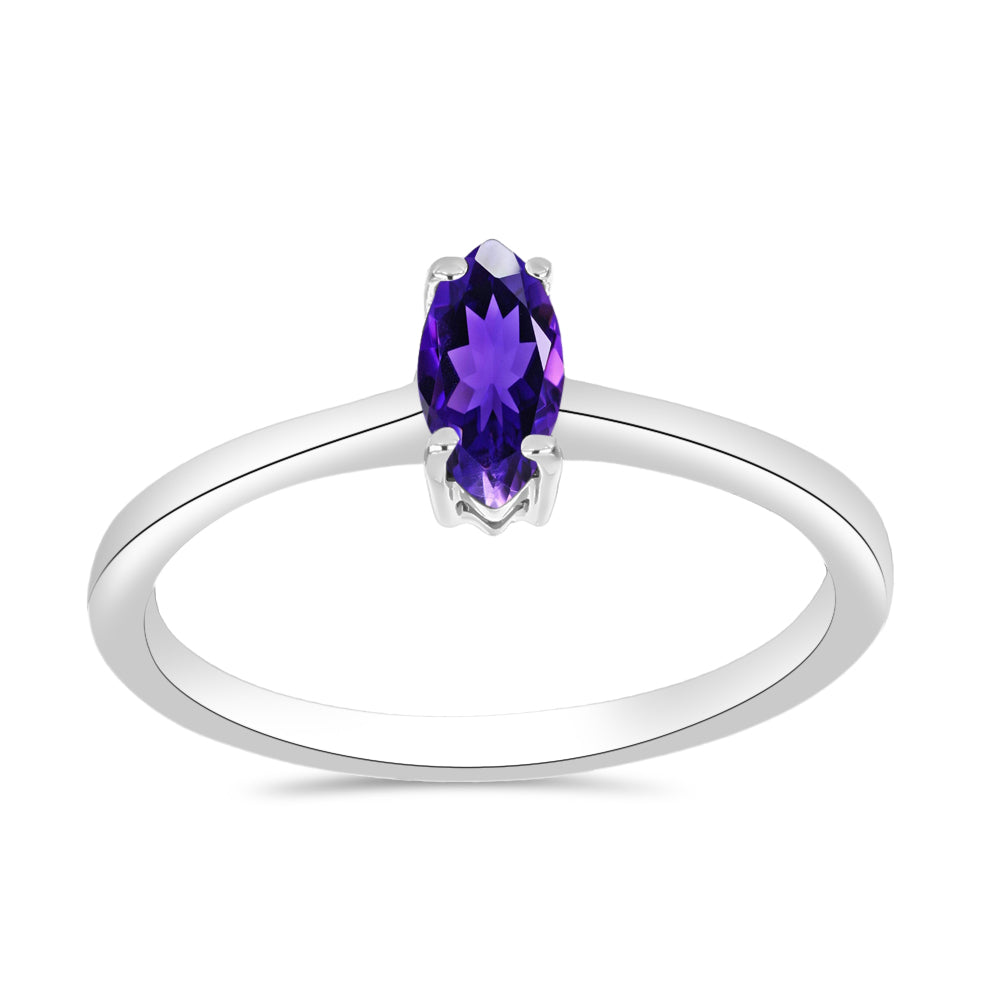 Conjunto de Plata con Amatista de Marruecos ( Pendientes +Anillo +Colgante ) 8 