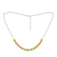 Collar de Plata con Citrino de Río del Oro