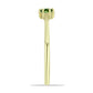 Anillo de Plata Bañada en Oro con Zafiro Verde