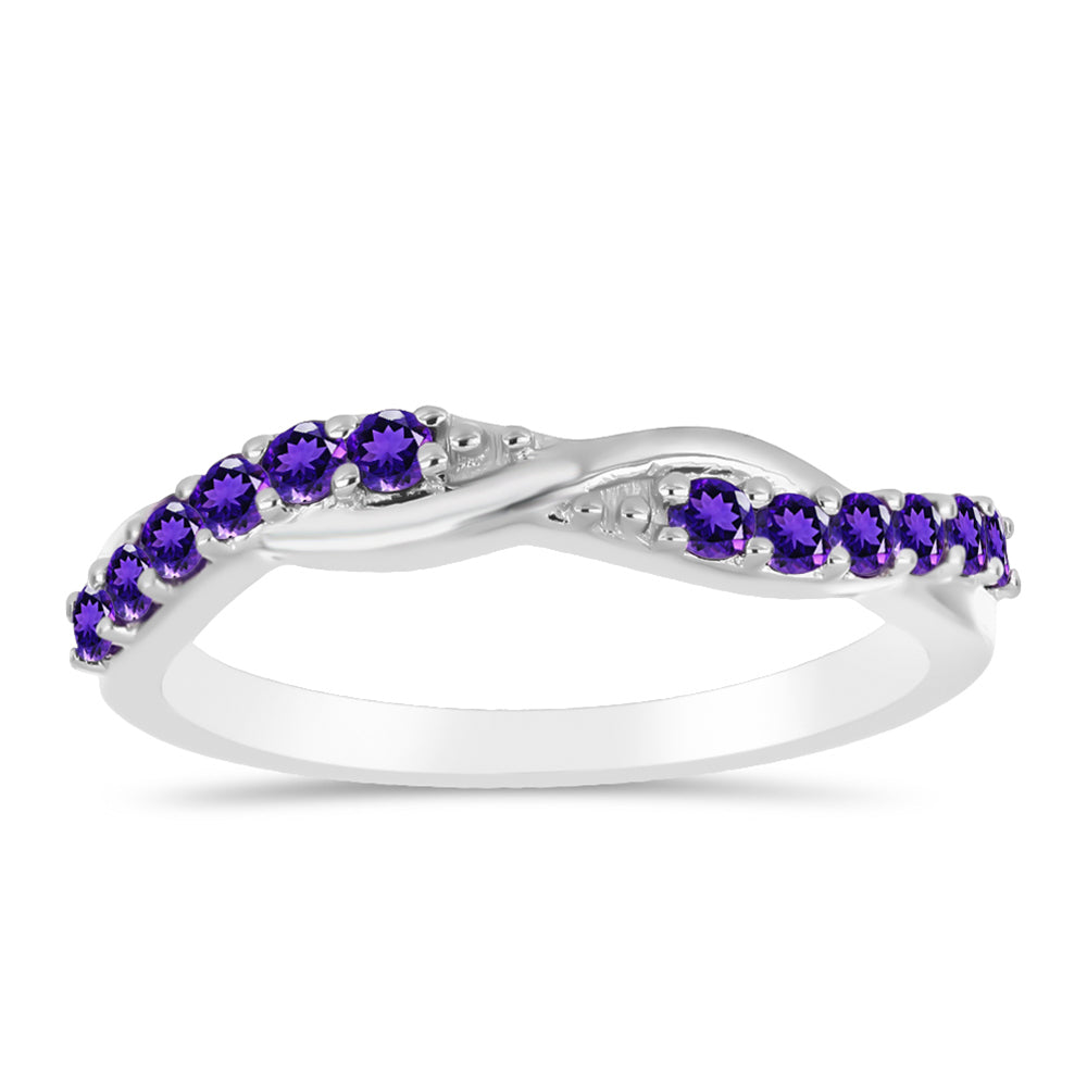 Anillo de Plata con Amatista de Marruecos