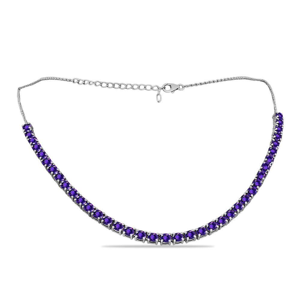 Collar de Plata con Amatista de Marruecos 1 