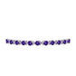 Pulsera de Plata con Amatista de Marruecos y Topacio Blanco