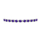 Pulsera de Plata con Amatista de Marruecos y Topacio Blanco
