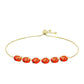 Pulsera de Plata Bañada en Oro con Turquesa de Mohave