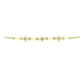 Pulsera de Plata Bañada en Oro con Diamante blanco