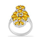 Anillo de Plata con Citrino de Río del Oro
