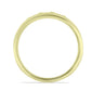 Anillo de Plata Bañada en Oro con Diamante blanco