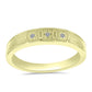 Anillo de Plata Bañada en Oro con Diamante blanco