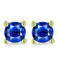 Conjunto de Plata Bañada en Oro con Diamante blanco y Rubí de Madagascar ( Pendientes )