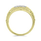 Anillo de Plata Bañada en Oro con Diamante blanco