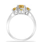 Anillo de Plata con Citrino de Río del Oro