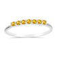 Anillo de Plata con Citrino de Río del Oro