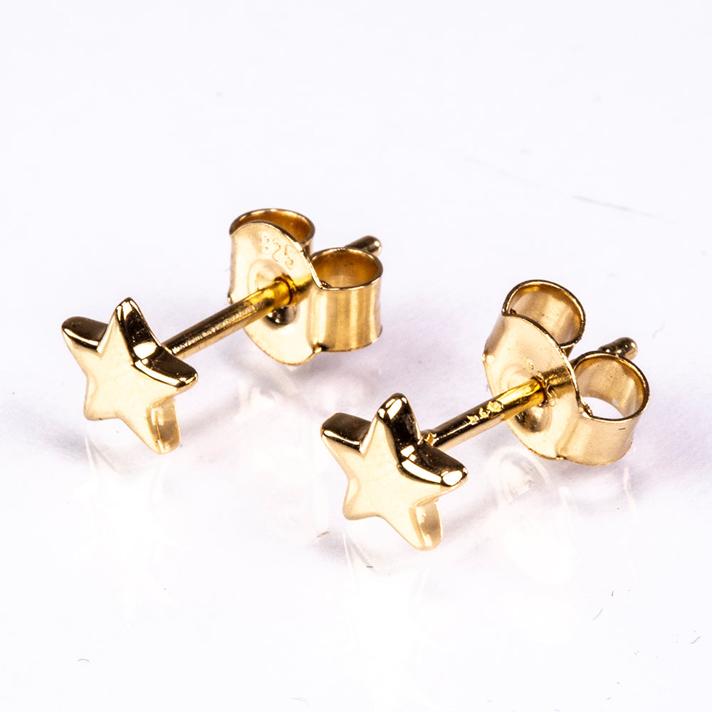 Pendientes de Plata Bañada en Oro 1 