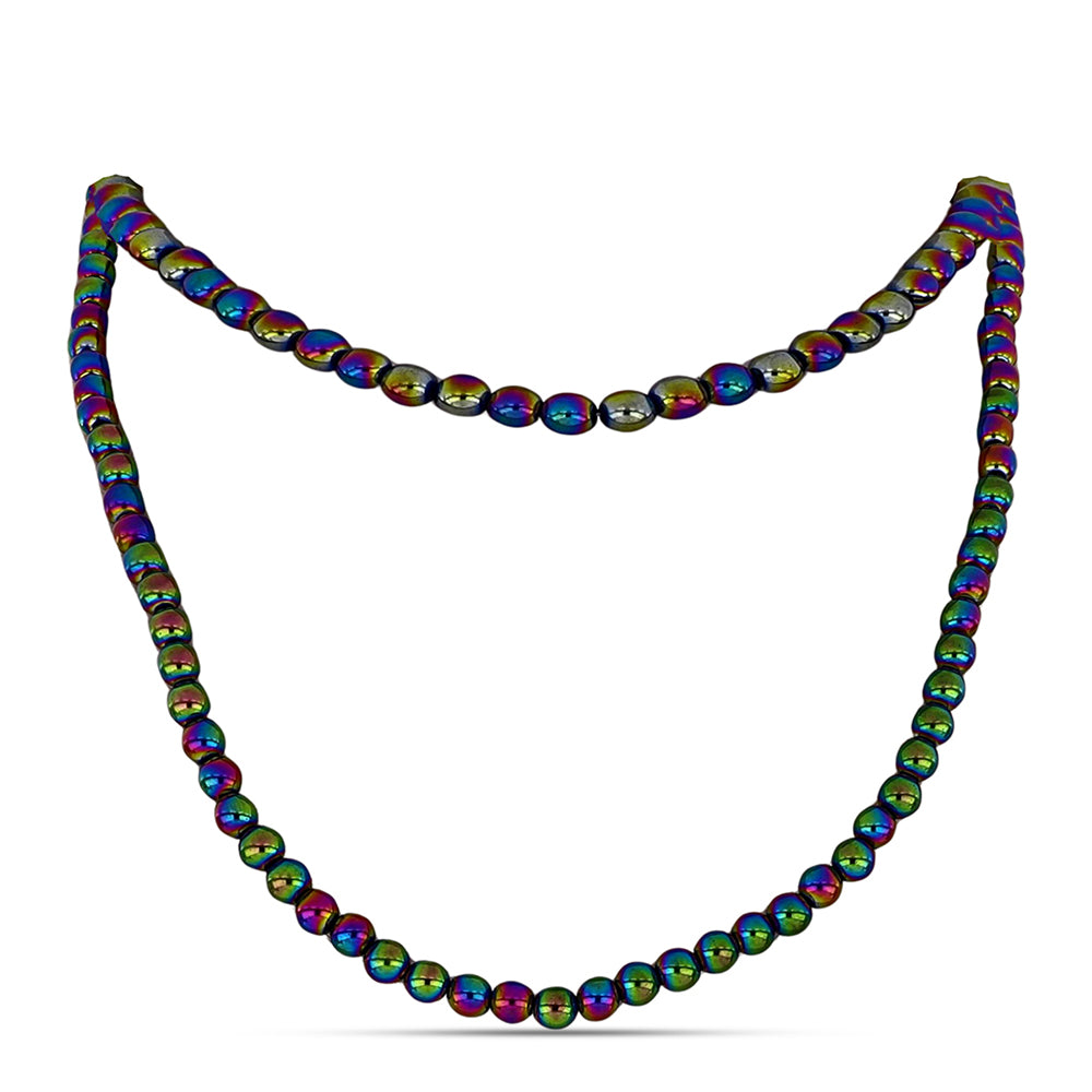 Conjunto Pepita con Cuarzo Hematita verde místico ( Collar +Pulsera ) 3 