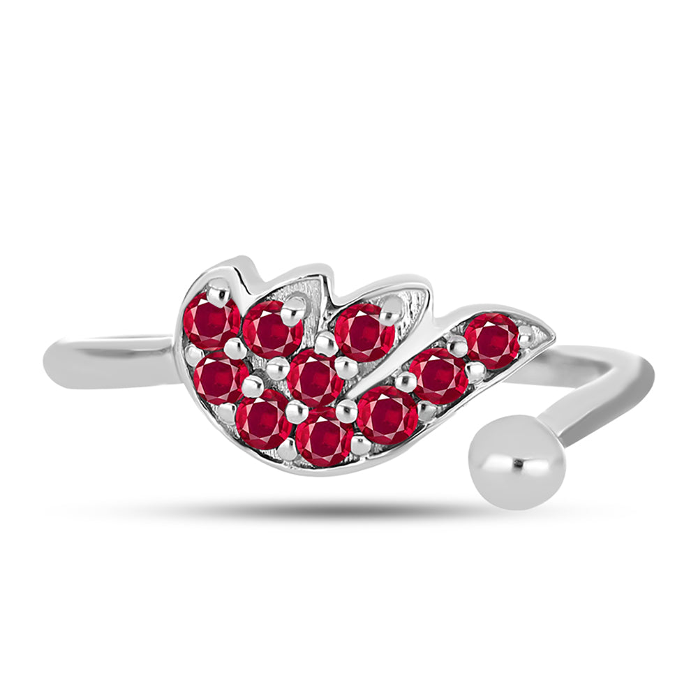 Anillo de Plata con Rubí de Madagascar 1 