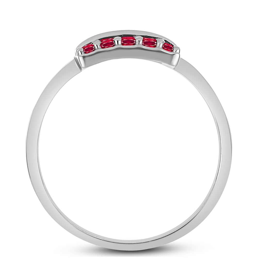 Anillo de Plata con Rubí de Madagascar