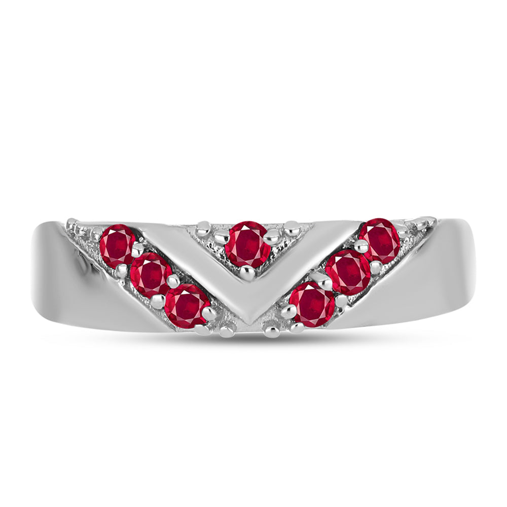 Anillo de Plata con Rubí de Madagascar