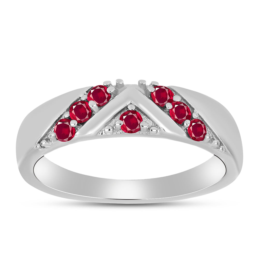 Anillo de Plata con Rubí de Madagascar 3 