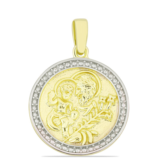 Colgante de Plata Bañada en Oro