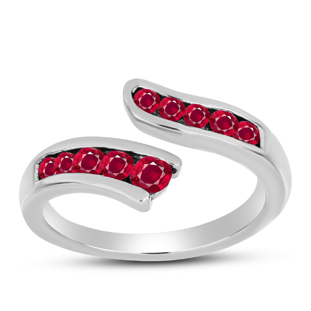 Anillo de Plata con Rubí de Madagascar