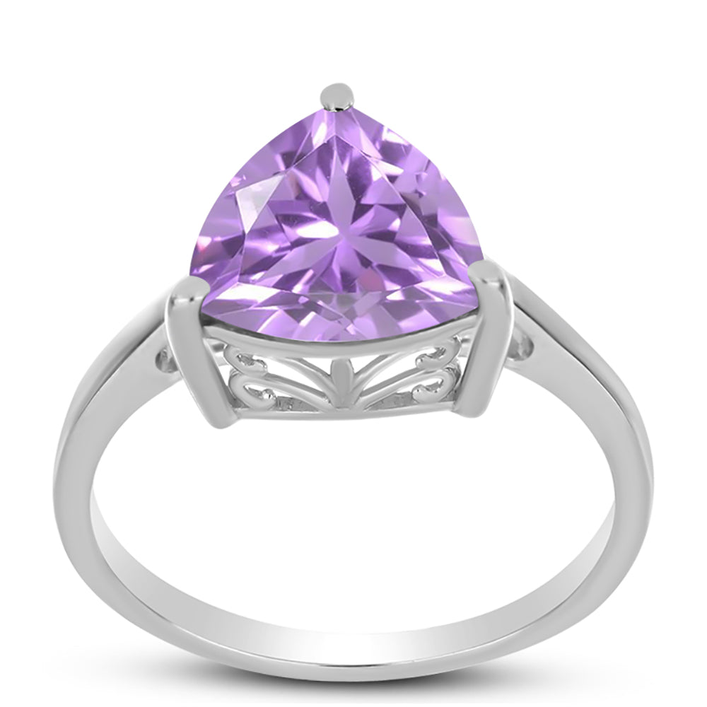 Anillo de Plata con Amatista Rosa de Francia 3 