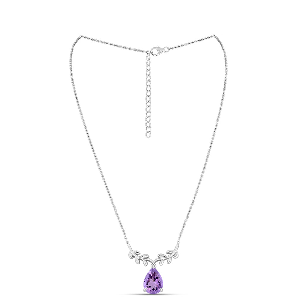Collar de Plata con Amatista Rosa de Francia 1 