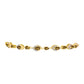 Pulsera de Plata Bañada en Oro con Cuarzo Coñac y Topacio Blanco