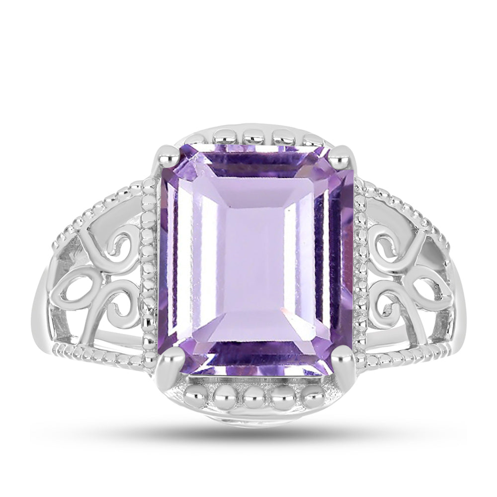 Anillo de Plata con Amatista Rosa de Francia 1 