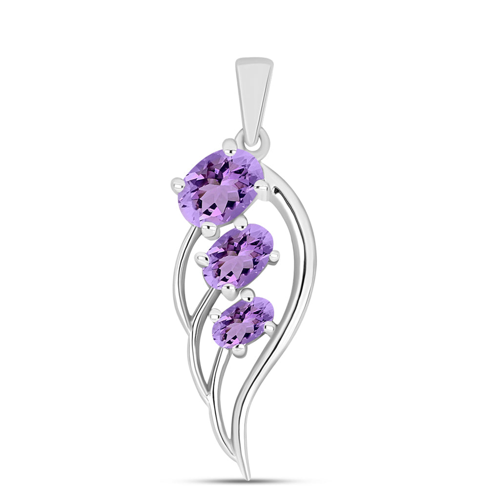 Colgante de Plata con Amatista Rosa de Francia
