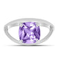 Anillo de Plata con Amatista Rosa de Francia