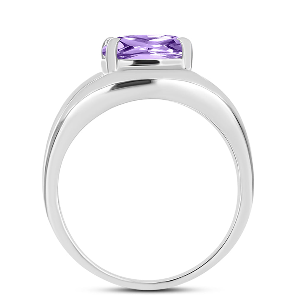 Anillo de Plata con Amatista Rosa de Francia