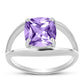 Anillo de Plata con Amatista Rosa de Francia