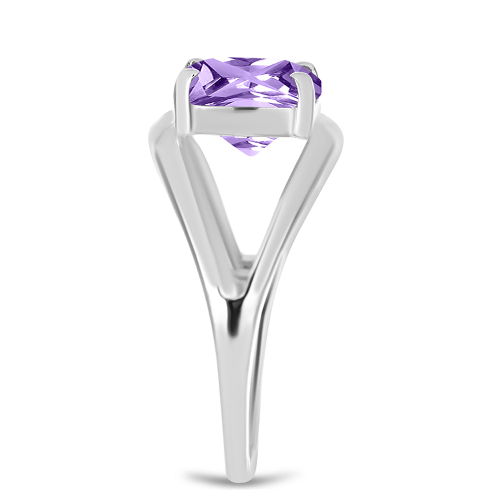 Anillo de Plata con Amatista Rosa de Francia