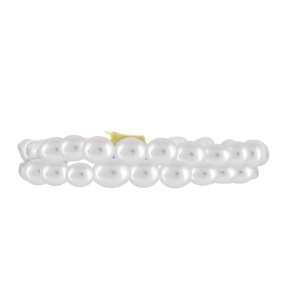 Pulsera de Plata Bañada en Oro con Perla de Agua Dulce