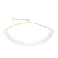 Pulsera de Plata Bañada en Oro con Perla de Agua Dulce