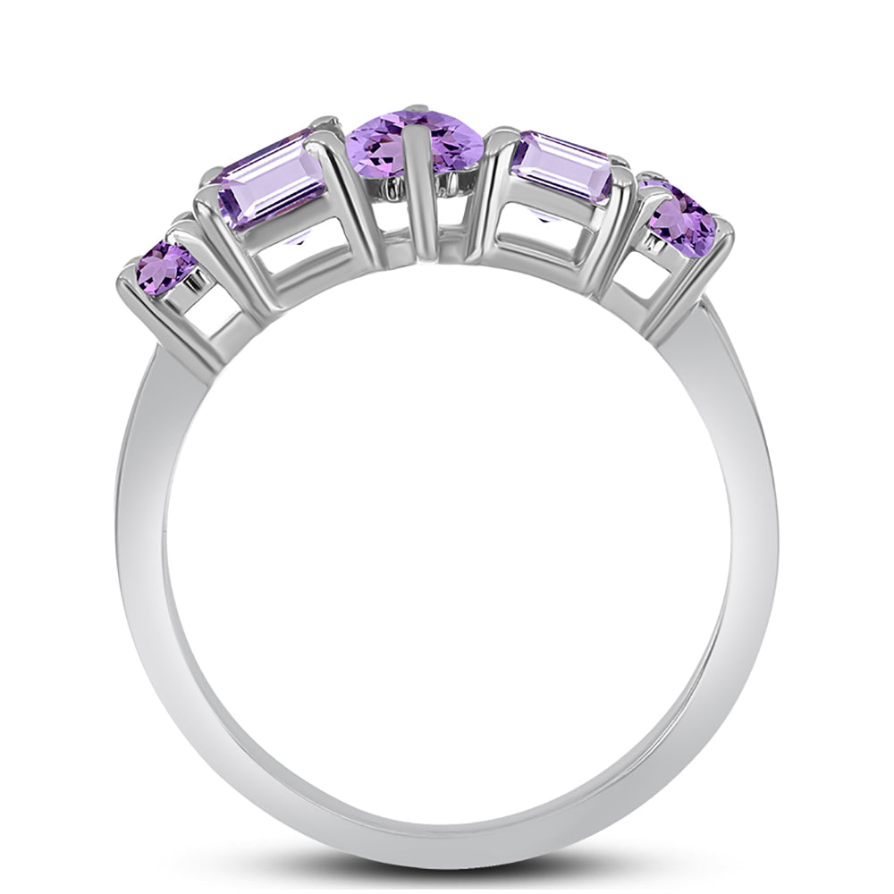Anillo de Plata con Amatista Rosa de Francia