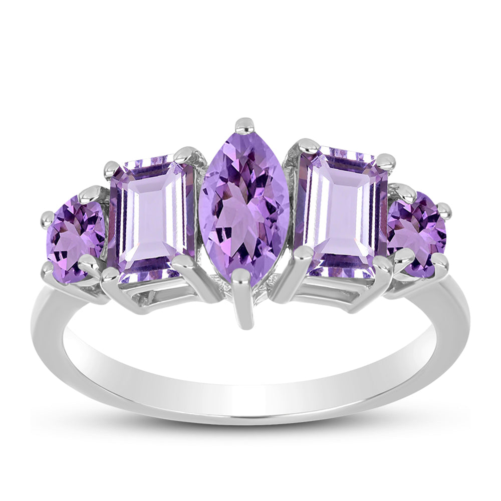 Anillo de Plata con Amatista Rosa de Francia 3 
