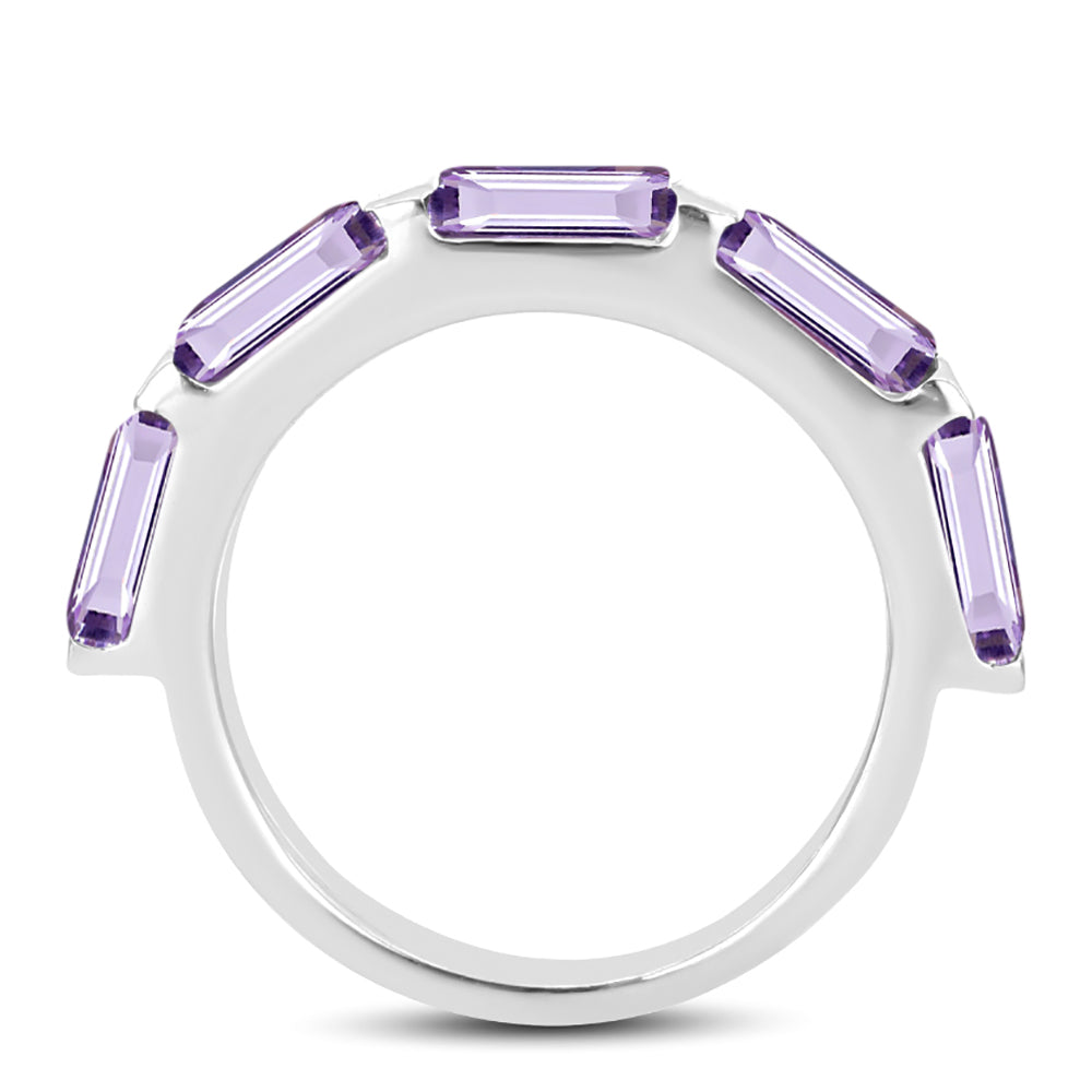 Anillo de Plata con Amatista Rosa de Francia