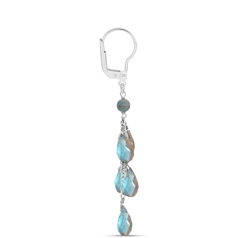 Pendientes de Plata con Labradorita 2 