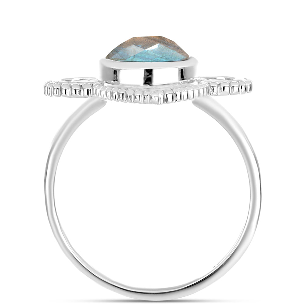Anillo de Plata con Labradorita