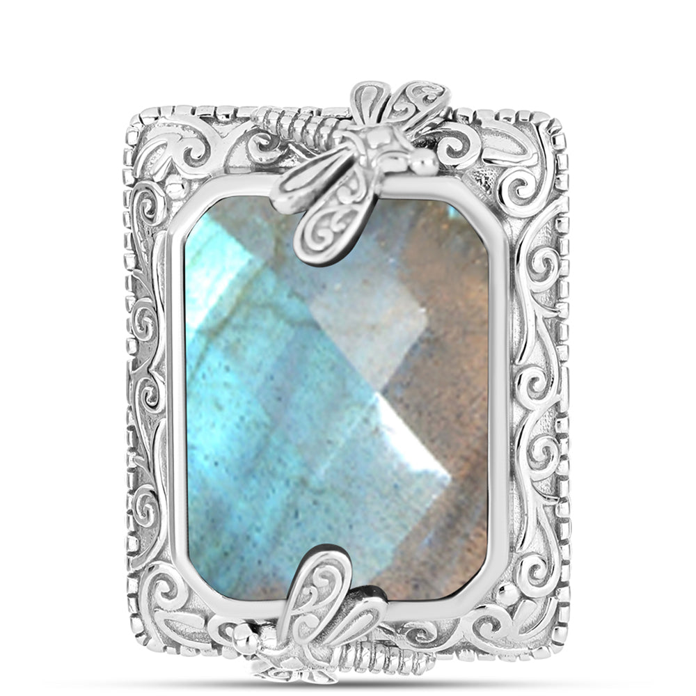 Anillo de Plata con Labradorita
