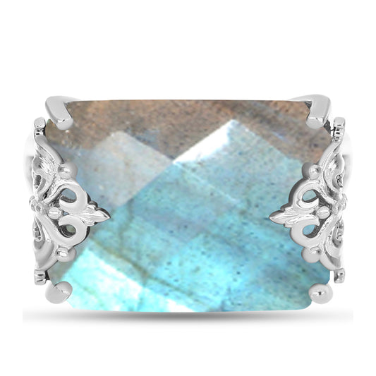 Anillo de Plata con Labradorita