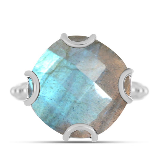 Anillo de Plata con Labradorita