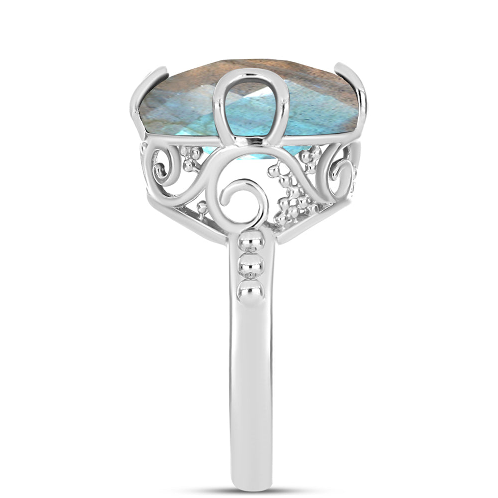Anillo de Plata con Labradorita 4 