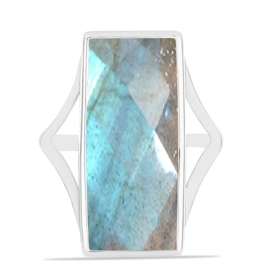 Anillo de Plata con Labradorita