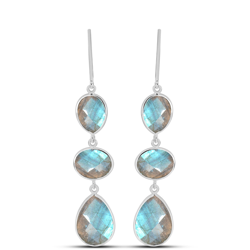 Pendientes de Plata con Labradorita