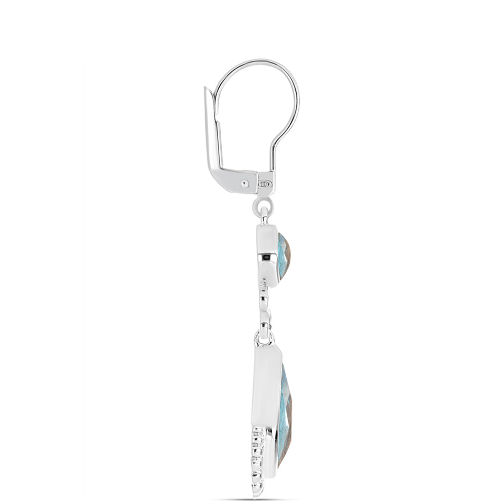 Pendientes de Plata con Labradorita 2 