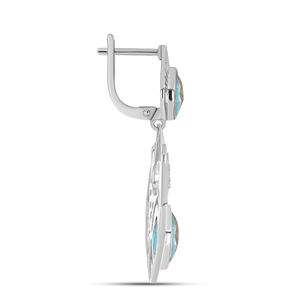 Pendientes de Plata con Labradorita