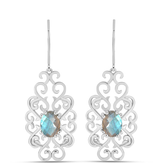 Pendientes de Plata con Labradorita